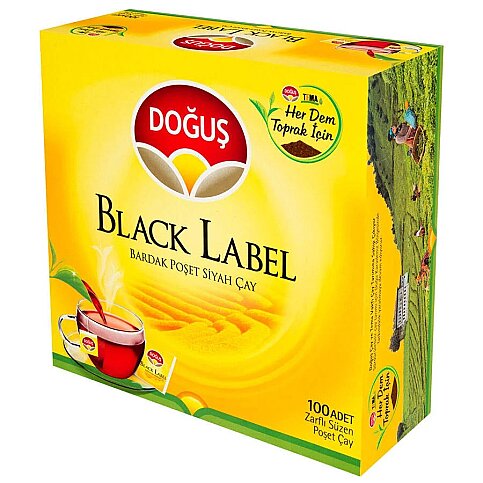 DOĞUŞ BLACK LABEL SÜZEN BARDAK POŞET ÇAY 2grx100LÜ - 1