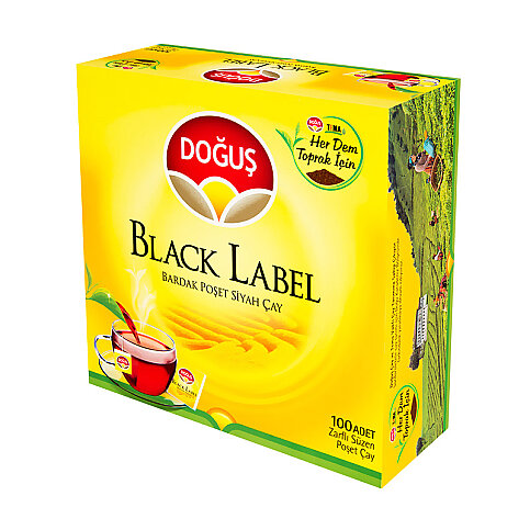 DOĞUŞ BLACK LABEL SÜZEN BARDAK POŞET ÇAY 2grx100LÜ - 1