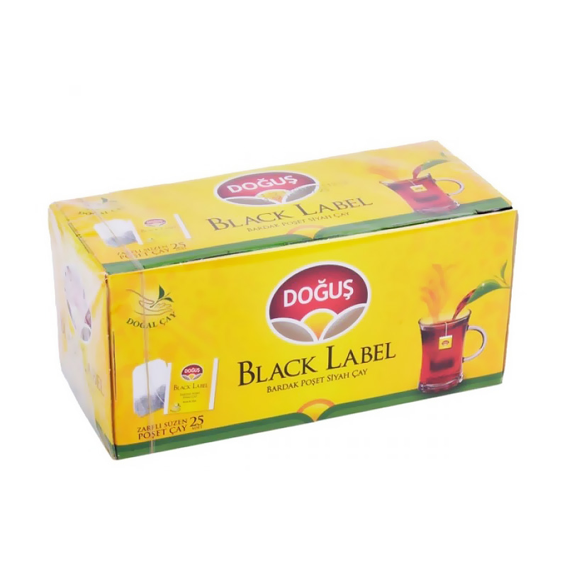 DOĞUŞ BLACK LABEL SÜZEN BARDAK POŞET ÇAY 2grx25Lİ