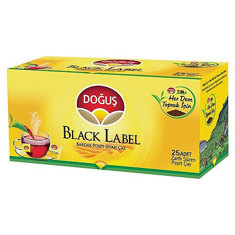 DOĞUŞ BLACK LABEL SÜZEN BARDAK POŞET ÇAY 2grx25Lİ - 1