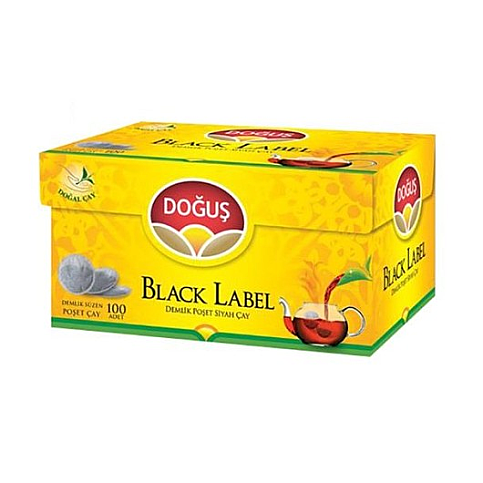 DOĞUŞ BLACK LABEL DEMLİK POŞET ÇAY 3.2grx100LÜ - 1
