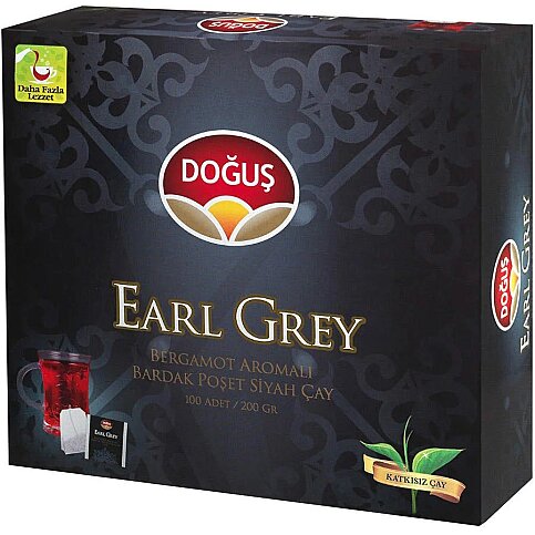 DOĞUŞ EARL GREY BARDAK POŞET ÇAY 2grx100LÜ - 1
