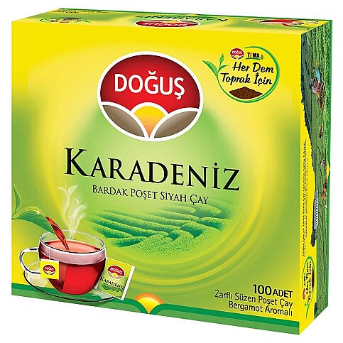 DOĞUŞ KARADENİZ BARDAK POŞET ÇAY 2grx100LÜ (B) - 1