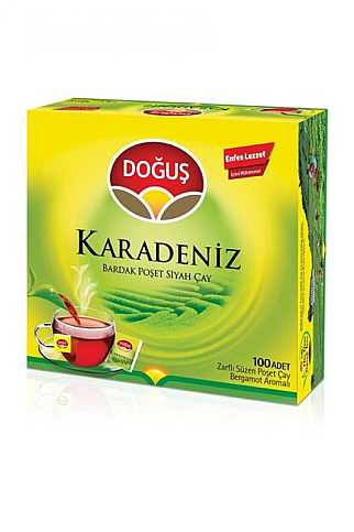 DOĞUŞ KARADENİZ BARDAK POŞET ÇAY 2grx100LÜ (B) - 1