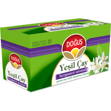DOĞUŞ YEŞİL ÇAY BERGAMOTLU 1.75grx20Lİ