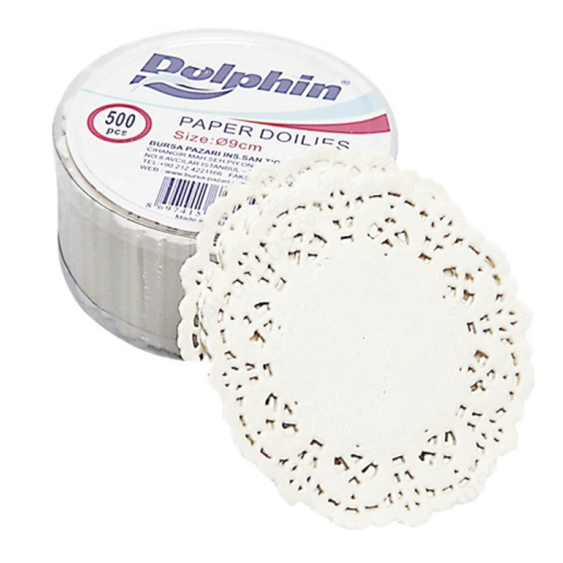 DOLPHİN İTHAL DANTEL KAĞIT BARDAK ALTLIĞI 9cm 500LÜ