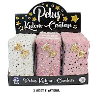 DOLPHİN PELUŞ YALDIZLI KÜÇÜK KALEM KUTUSU (DLP-PC-630) - DOLPHİN (1)