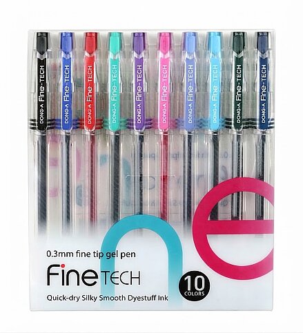 DONG-A 204510 FİNETECH JEL KALEM 0.3 10LU SET - 1