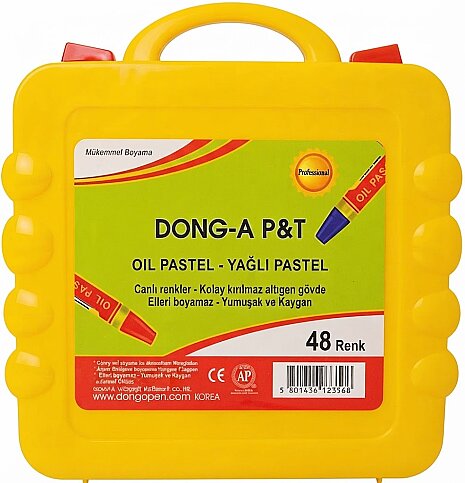 DONG-A 262148 ÇANTALI YAĞLI PASTEL BOYA 48 RENK - 1