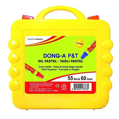DONG-A 262160 ÇANTALI YAĞLI PASTEL BOYA 55 RENK 60LI - 1