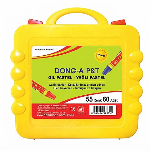 DONG-A 262160 ÇANTALI YAĞLI PASTEL BOYA 55 RENK 60LI - 1