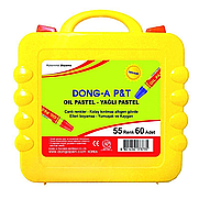 DONG-A 262160 ÇANTALI YAĞLI PASTEL BOYA 55 RENK 60LI - 1