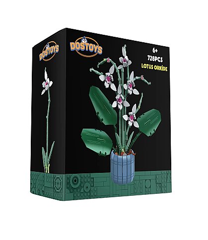 DOSTOYS 06289-101-1 ÇİÇEK BLOK LOTUS ORKİDE LEGO - 1