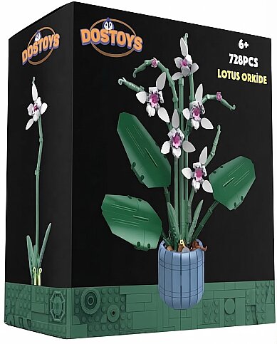DOSTOYS 06289-101-1 ÇİÇEK BLOK LOTUS ORKİDE LEGO - 1