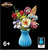 DOSTOYS 06289-109 ÇİÇEK BLOK VAZOLU ÇİÇEK BUKETİ LEGO - DOSTOYS OYUNCAK