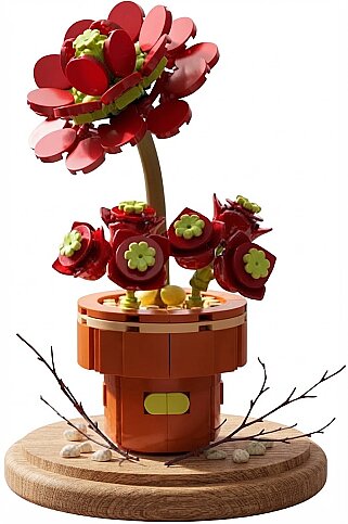 DOSTOYS 113-9-16-5 ÇİÇEK BLOK GÜL SUKULENTİ LEGO - 2