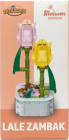 DOSTOYS 103-A ÇİÇEK BLOK LALE ZAMBAK LEGO - 1