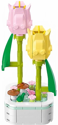 DOSTOYS 103-A ÇİÇEK BLOK LALE ZAMBAK LEGO - 2