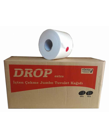 Drop İçten Çekmeli Jumbo Tuvalet Kağıdı 140M 4Kg 6Lı - 2