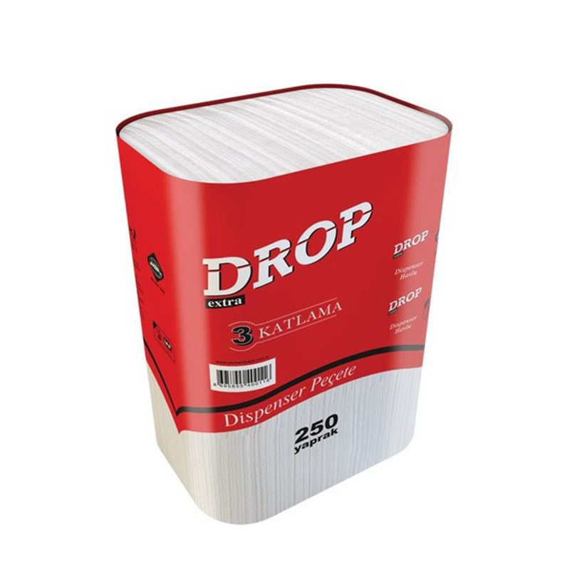 DROP Z KAT DİSPENSER HAVLU 21x22,5cm 200 YAPRAK 12Lİ KOLİ