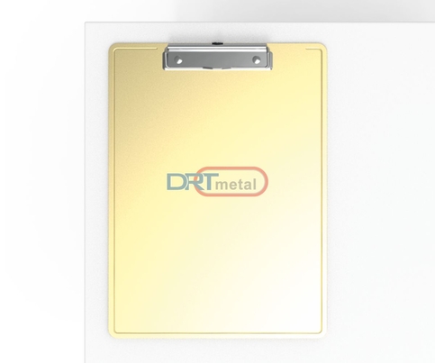 Drt Metal Drt 1316 Metal Kapaksız Sekreterlik A4 Altın Dövme - 1