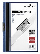 DURABLE 2200-L DURACLİP SIKIŞTIRMALI DOSYA 30 SAYFA KAPASİTELİ LACİVERT (51001471) - DURABLE