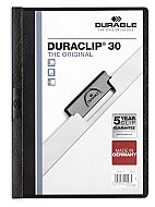 DURABLE 2209-01-60 DURACLİP SIKIŞTIRMALI DOSYA 60 SAYFA KAPASİTELİ SİYAH (51001412) - DURABLE