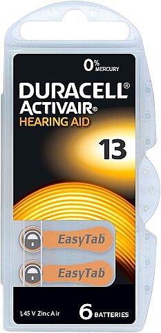 DURACELL 13 KULAKLIK PİLİ 6LI BLİSTER - 1