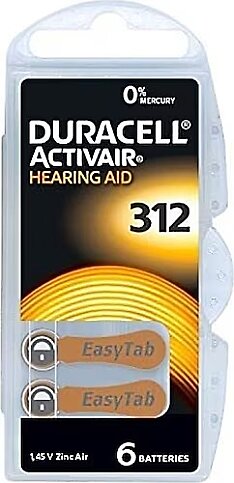 DURACELL 312 KULAKLIK PİLİ 6LI BLİSTER - 1