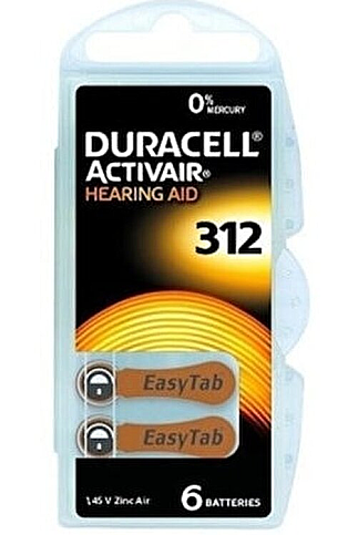 DURACELL 312 KULAKLIK PİLİ 6LI BLİSTER - 1