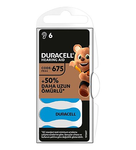 DURACELL 675 KULAKLIK PİLİ 6LI BLİSTER - 1