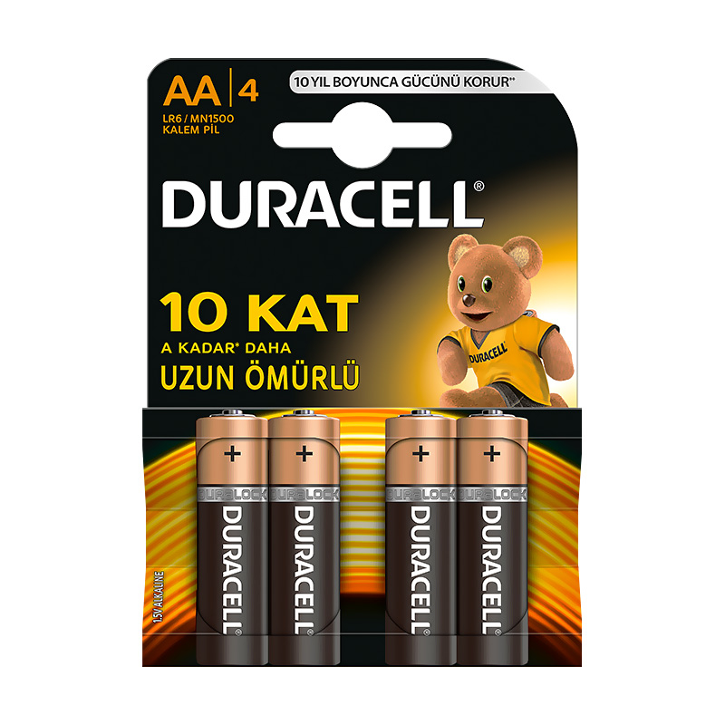 DURACELL ALKALİN AA KALEM PİL 4LÜ BLİSTER (2A4)