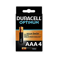 DURACELL OPTİMUM ALKALİN AAA İNCE KALEM PİL 4LÜ BLİSTER MX2400 - DURACELL