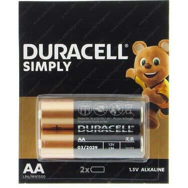 Duracell Simply Alkalin Aa Kalem Pil 1.5V 2Li Blister (Lr6) - 1