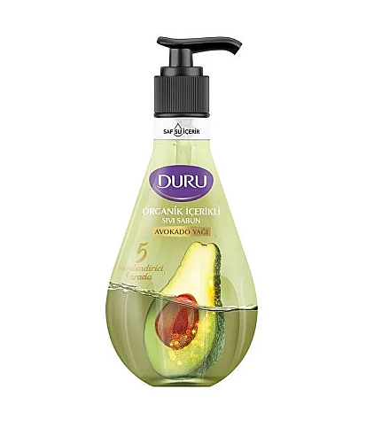 DURU ORGANİK İÇERİKLİ SIVI SABUN AVOKADO YAĞI 500ml - 1