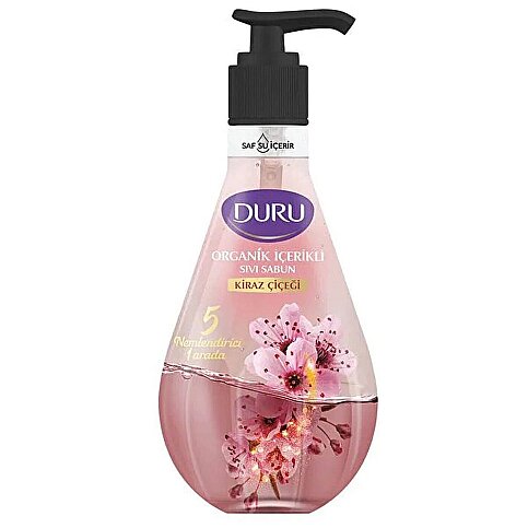 DURU ORGANİK İÇERİKLİ SIVI SABUN KİRAZ ÇİÇEĞİ 500ml - 1