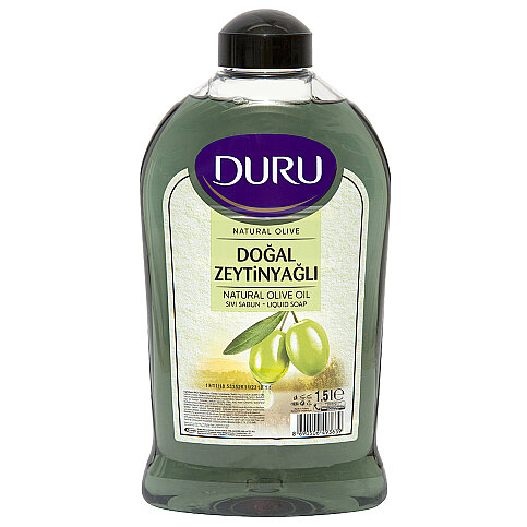 DURU ZEYTİNYAĞLI NATURAL SIVI SABUN 1500ml - 1