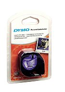 DYMO 12268 LETRATAG PLASTİK ŞERİT 12mmx4m ŞEFFAF (S0721530) - DYMO