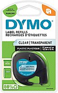 DYMO 12268 LETRATAG PLASTİK ŞERİT 12mmx4m ŞEFFAF (S0721530) - DYMO