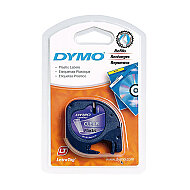 DYMO 12268 LETRATAG PLASTİK ŞERİT 12mmx4m ŞEFFAF (S0721530) - DYMO