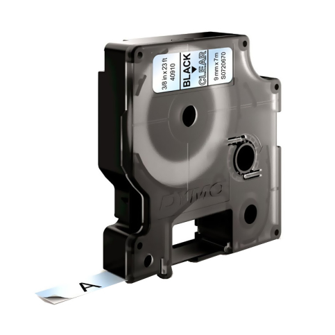 Dymo D1 40910 Yedek Şerit 9mmx7m Şeffaf Siyah (S0720670) - 2