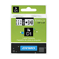 DYMO D1 40913 YEDEK ŞERİT 9mmx7m BEYAZ-SİYAH (S0720680) - DYMO