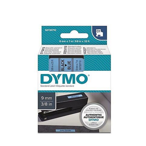 DYMO D1 40916 YEDEK ŞERİT 9mmx7m MAVİ-SİYAH (S0720710) - 1