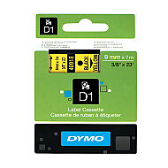 DYMO D1 40918 YEDEK ŞERİT 9mmx7m SARI-SİYAH (S0720730) - DYMO