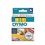 DYMO D1 43618 YEDEK ŞERİT 6mmx7m SARI-SİYAH (S0720790) - DYMO