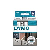 DYMO D1 45013 YEDEK ŞERİT 12mmx7m BEYAZ-SİYAH (S0720530) - DYMO