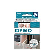 DYMO D1 45015 YEDEK ŞERİT 12mmx7m KIRMIZI-BEYAZ (S0720550) - DYMO