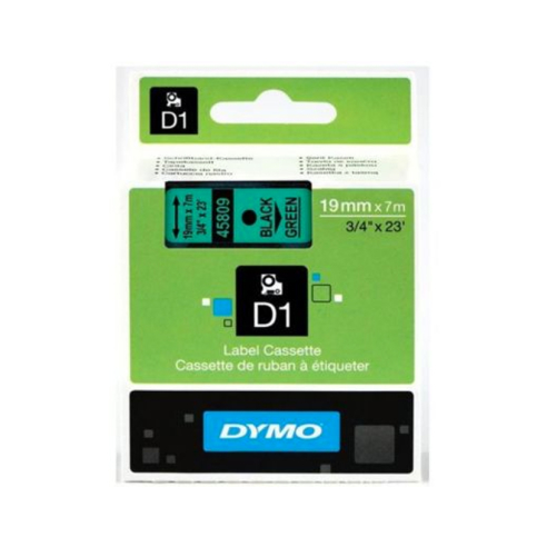 Dymo D1 45809 Yedek Şerit 19mmx7m Yeşil-Siyah (S0720890) - 1