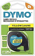 DYMO 59423 LETRATAG PLASTİK ŞERİT 12mmx4m SARI (S0721620) - DYMO