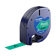 DYMO 59425 LETRATAG PLASTİK ŞERİT 12mmx4m YEŞİL (S0721640) - DYMO